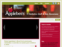 Tablet Screenshot of blog.applebees.com.br